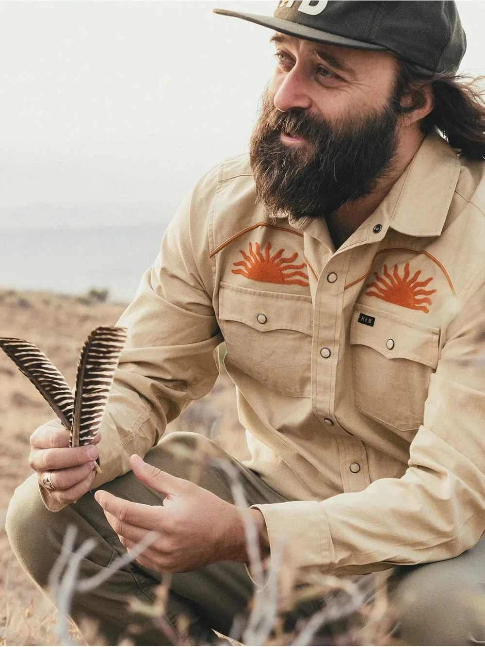 Howler Brothers - el Sol - Crosscut/Gaucho Style Snapshirt - Medium+Large - NWT - Picture 2 of 5